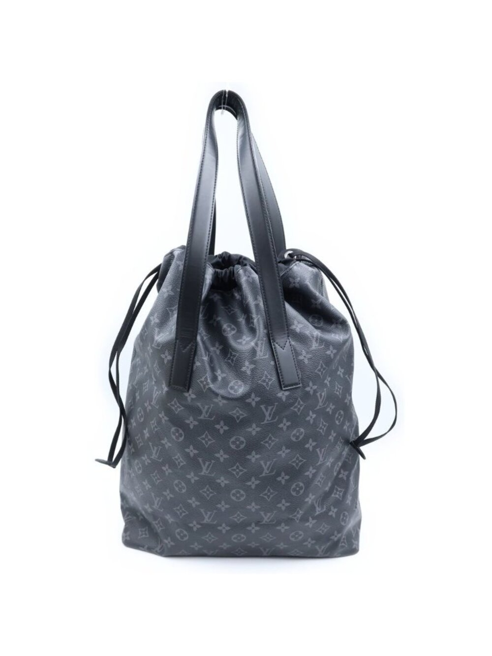 Louis Vuitton Eclipse Kabalite Tote Black Leather Silver